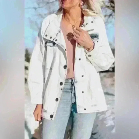 Cabi Bleached Drew Jacket Size Small - Picture 1 of 11